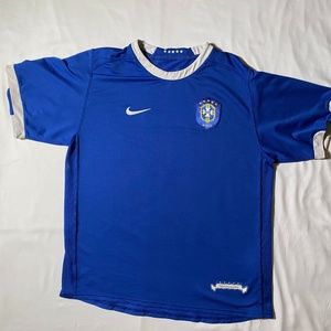 Nike Blue Brazil Soccer Jersey